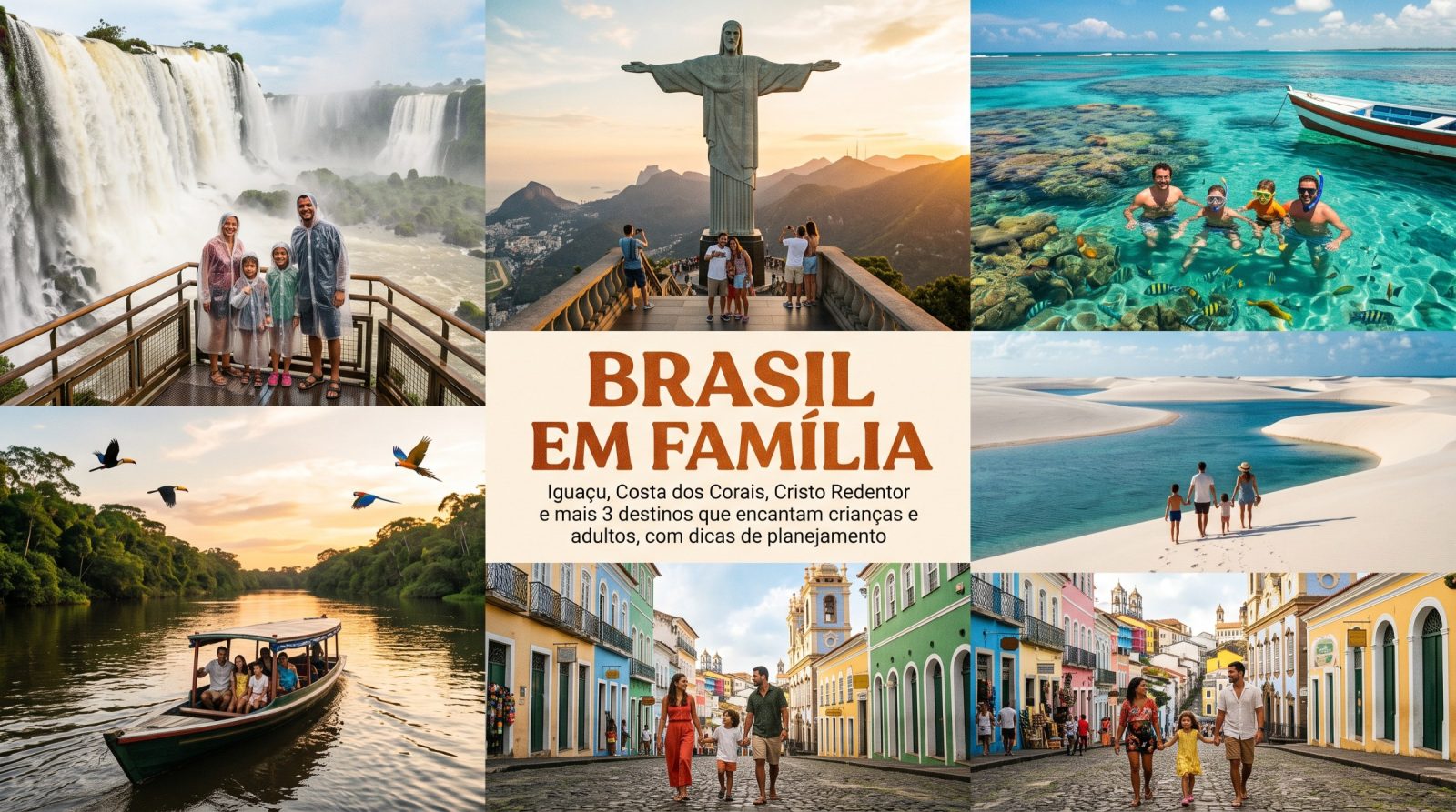 Melhores Destinos Nacionais para Viajar em Família com Crianças