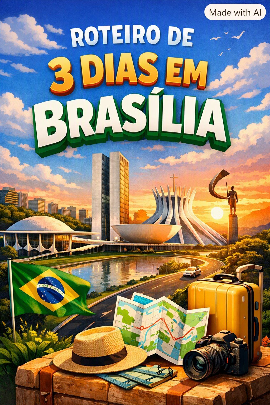 Roteiro de 3 Dias em Brasília: Visita Guiada ao Congresso, Monumentos e Lago Paranoá